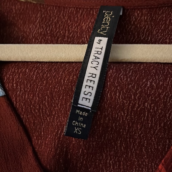 Plenty by Tracy Reese Wine Floral Long Sleeve Dress - Picture 3 of 3